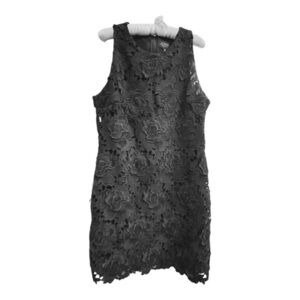 J.Crew Collection Luxe Lace Sleeveless Short Dress in Black, US size 12.